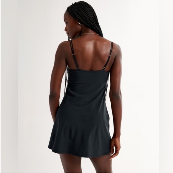 Abercrombie & Fitch Black Mini Athletic Tennis Dress Pockets XS - Picture 2 of 9